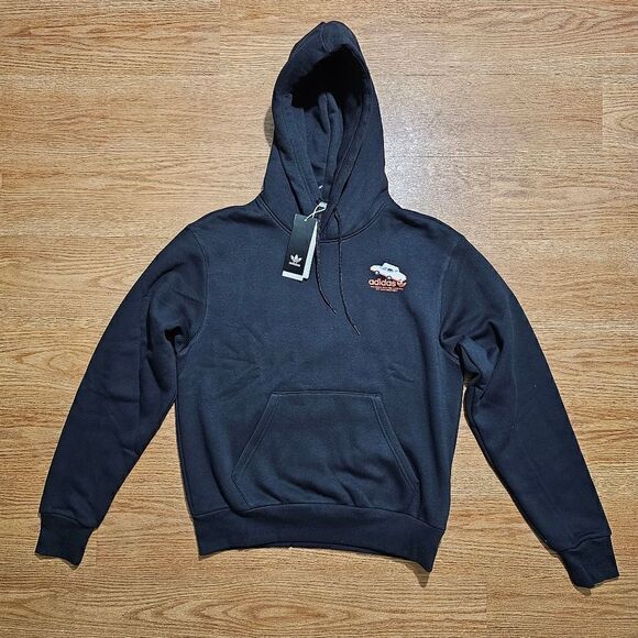 Adidas Mettz Mobbing Hoodie Skateboarding Artist Men's S Black HM9358 Painting - Picture 11 of 17